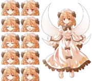 ルナチャイルド立ち絵 表情差分