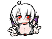 ハクの日おっぱいダブルピース