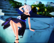 弱音ハクの日に、湖畔にて