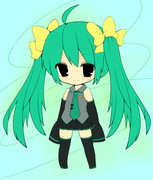 デフォルメミクさん塗らせて頂きました（二回目）