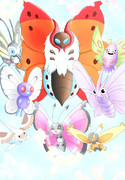 ポケモン群蝶図 ニコニコ静画 イラスト
