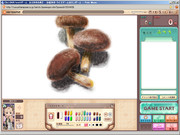 お絵かきの森でしいたけを模写