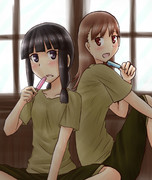 涼む重雷装巡洋艦ふたり