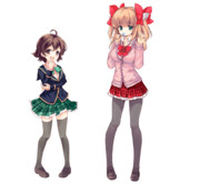 [コラージュ]柊真琴＋新田萌果　　優木苗＋望月エレナ