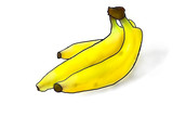 バナナをペンタブで描いてみた。