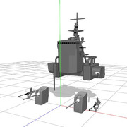 【モデル配布】長良型(後期グループ)兵装セット