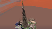 MineCraft、せっせとバベルの塔を建てる静画：０４