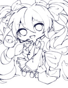 初音ちゃんぬりえ