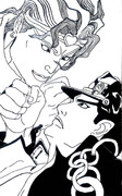 ジョジョの奇妙な冒険　浮世絵っぽく描いた