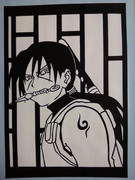 （NARUTO）　イタチ暗部Ver,　切り絵