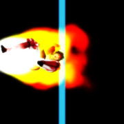 ツイッターの青い棒で紅蓮脚