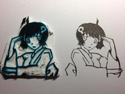 消しゴムはんこで阿良々木月火