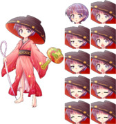 針妙丸立ち絵 表情差分