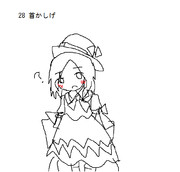 首かしげ ニコニコ静画 イラスト