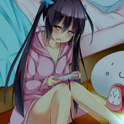 夜更かし ニコニコ静画 イラスト