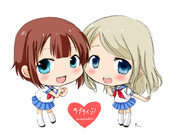 スクフェスおめでとうー♡✧。(⋈◍＞◡＜◍)。✧♡【高坂雪穂・絢瀬亜里沙】