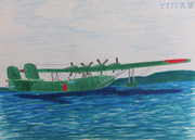 文化祭で展示したやつ　「九七式飛行艇」