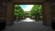 【Minecraft】 寺門から。