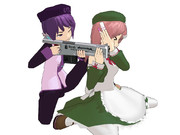 【MMD】 ハンドガ……ん！？ 【UTAU】