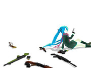 ミクさんと銃