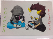 あろまさんとeoheohさん描いてみました＾＾