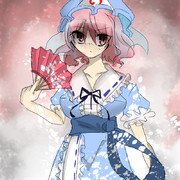 西行寺幽々子 - ニコニコ静画 (イラスト)