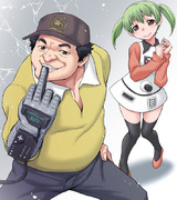 ドヤ顔でパワーグローブ食べる高橋名人