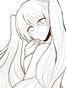 ミクさん線画