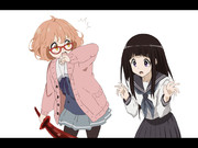 ゆるふわボブの眼鏡っ娘 vs 黒髪ぱっつんストレート