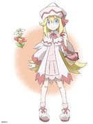 リリーホワイトをポケモントレーナーっぽく描いてみた