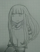 うれしそうなイオナ　落書き