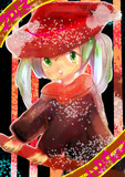 ミク　ハロウィン　魔女コス