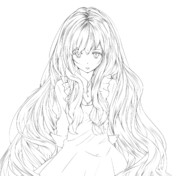 髪の毛鬼畜線画 ニコニコ静画 イラスト