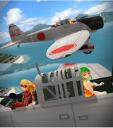 【MMD】飛行眼鏡のふたり【九九式艦爆に乗って】