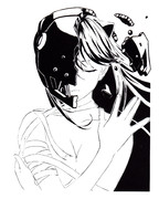 切り絵 ルーシー（エルフェンリート）