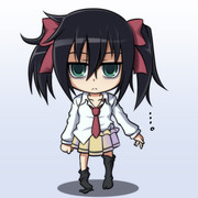 黒木智子【チビキャラVer.】鏡の前で01