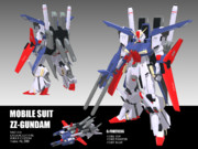 【MMDガンダム】ZZガンダム（変形）＝配布＝