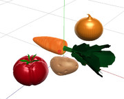 【MMDアクセサリ】カレーが作れそうな野菜セット