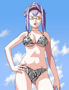 水着のアナコンディさん