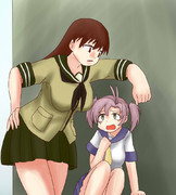 大井っちに絡まれる衣笠