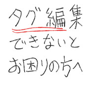 【追記あり】タグの表示・編集ができない方へ