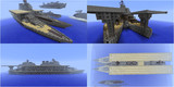 【Minecraft】超弩級双胴型航空戦艦の紹介