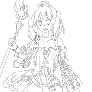 エスカ＆ロジー　ゆっくり実況６話サムネ線画