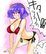 神奈子様に！水着で！セクシーポーズをしていただきましたぞおおお！