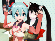 みっぱいもみもみで百合