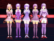 結月ゆかりさんに並んでいただきました(正面）