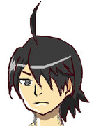 マウスで阿良々木を描いてみた