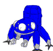 タチコマをタッチパッドで描いてみた