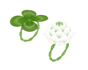 シロツメクサの指輪とクローバーの指輪_ver1.1