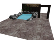 【MMDモデル】温泉【配布あり】